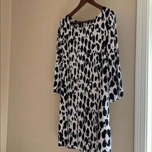 Boden animal print 3/4 tunic dress